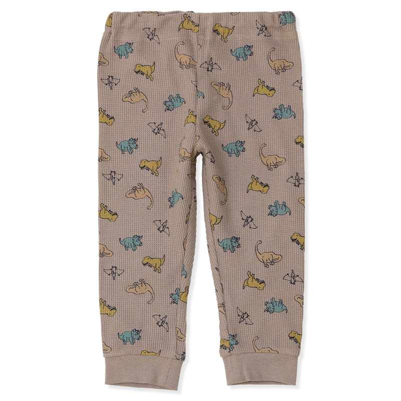 レギンス 子供服 ワッフル パンツ キッズ 総柄 リブ 恐竜 ダイナソー のりもの 10分丈 ボトムス 男の子 ベビー 80cm 90cm 95cm 100cm 110cm 120cm 130cm | GrinLab | 02