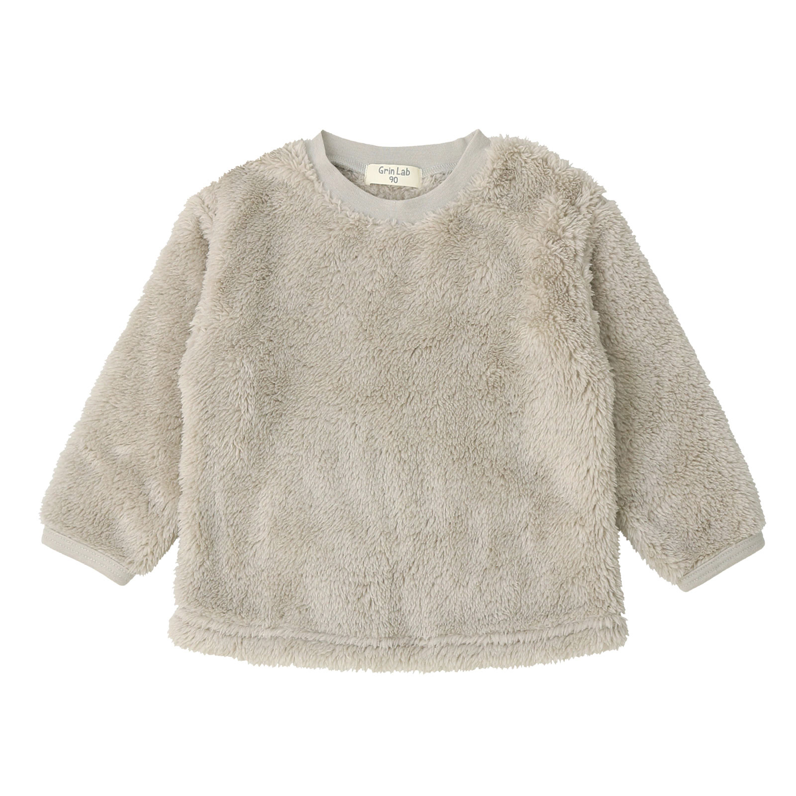 トレーナー フリース ふわもこ 無地 長袖 80cm 90cm 95cm 100cm 110cm 120cm 130cm プルオーバー マイクロファイバーフリース ボア GrinLab | GrinLab | 02