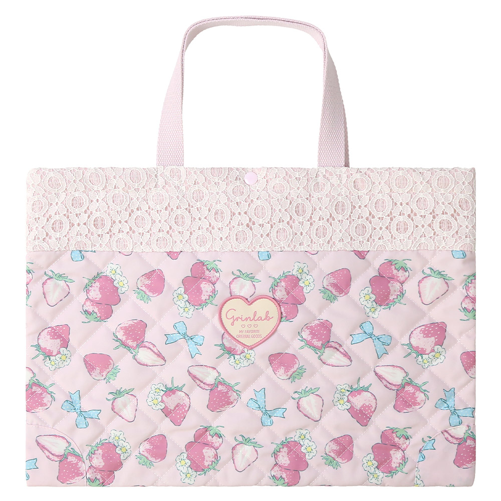 GrinLab（グリンラボ） レッスンバッグ キルティング ループ付 女の子