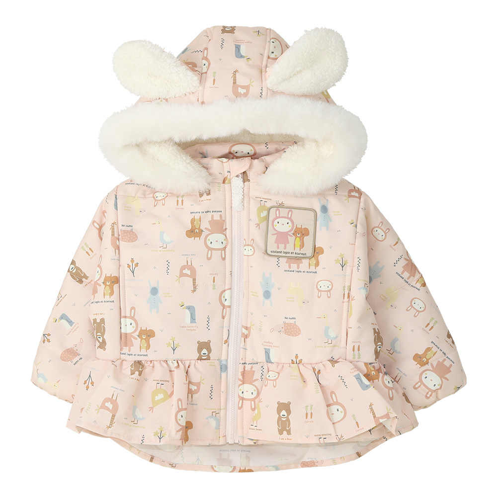 UZULAND（ウズランド） コート ベビー 中綿 ジャケット 女の子 うさぎ