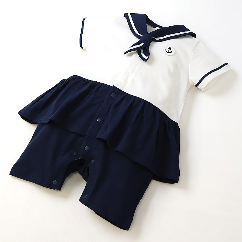 GrinLab（グリンラボ） ベビー服 ロンパース 半袖 カバーオール 綿100