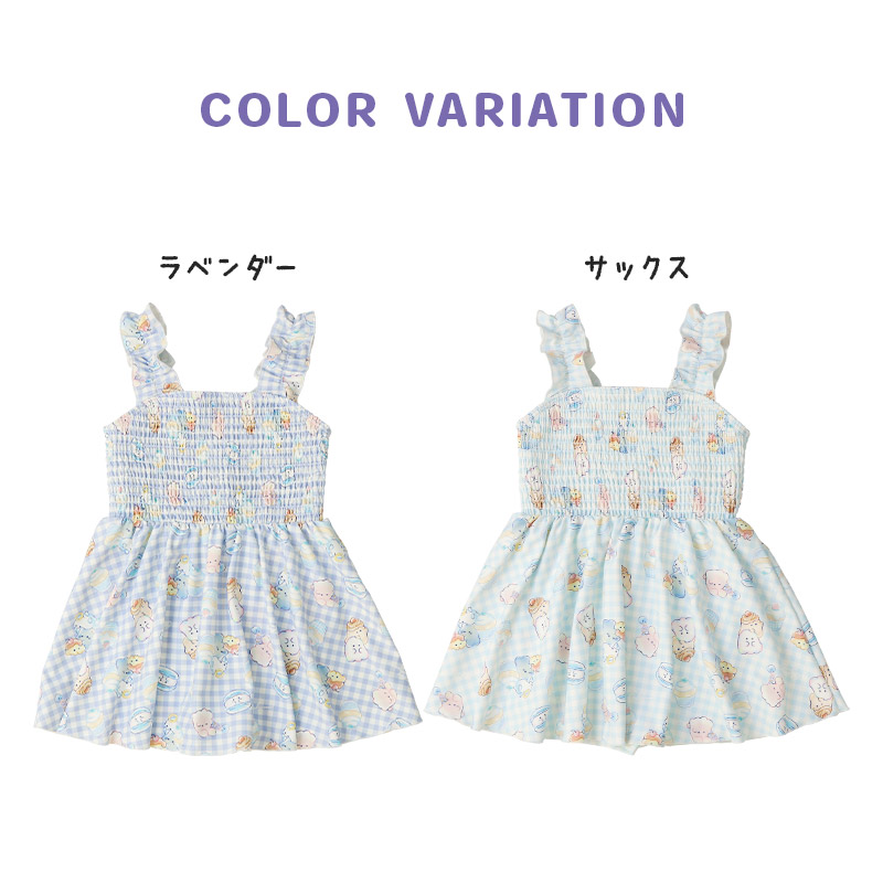 オバケーヌ ワンピース水着 女の子 キッズ 子供 水着 130cm 140cm 子供