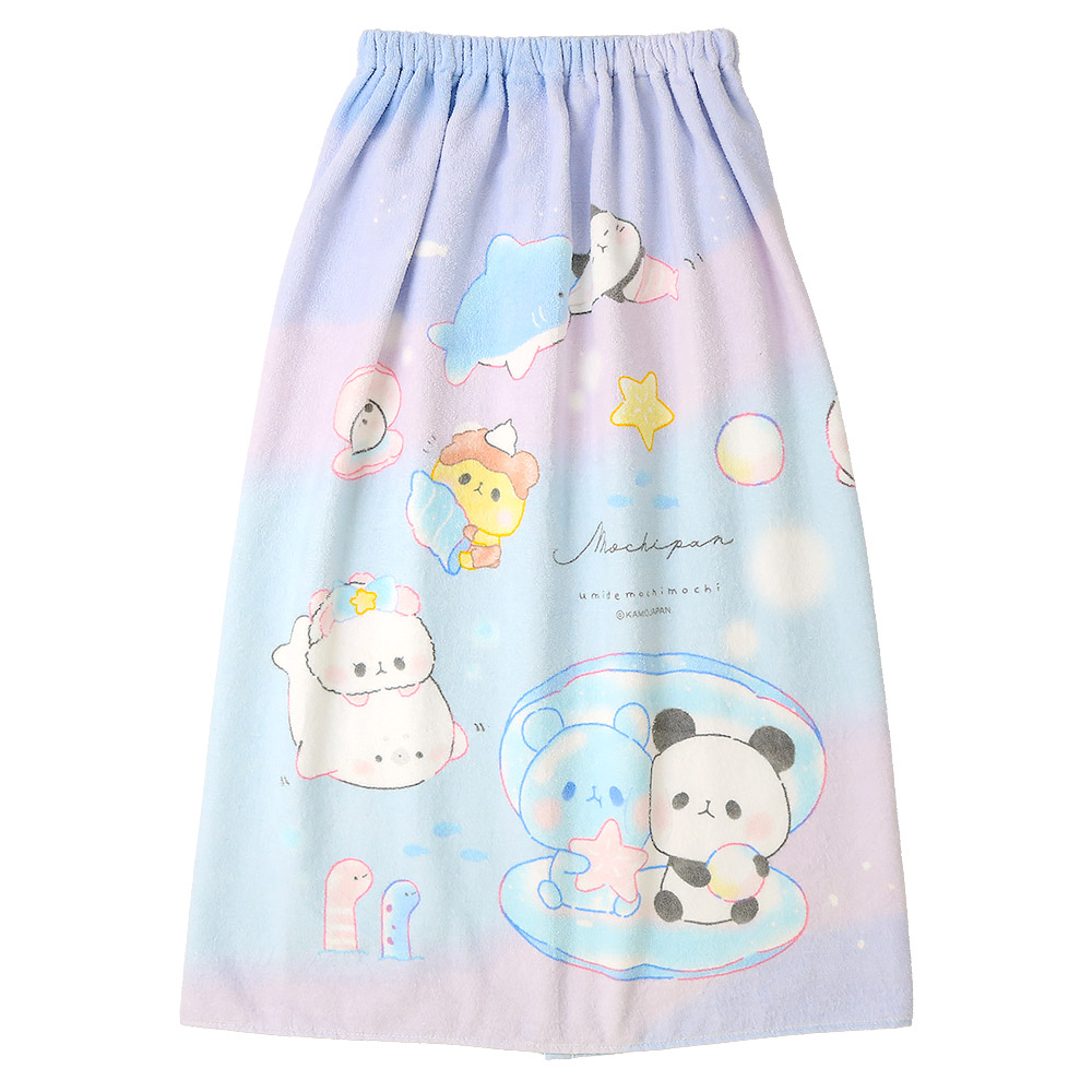 ラップタオル 80cm オバケーヌ もちもちぱんだ キッズ プールタオル