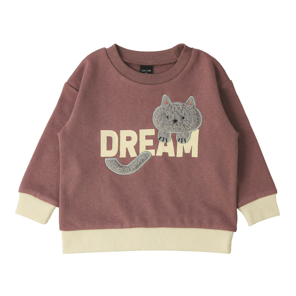 GrinLab（グリンラボ） キッズ プリント トレーナー 裏毛 長袖