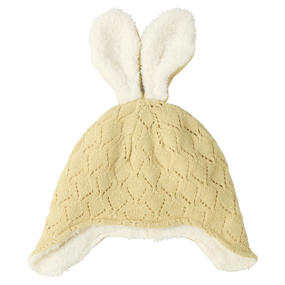 UZULAND（ウズランド） キッズ ニット帽 女の子 ニットキャップ うさぎ