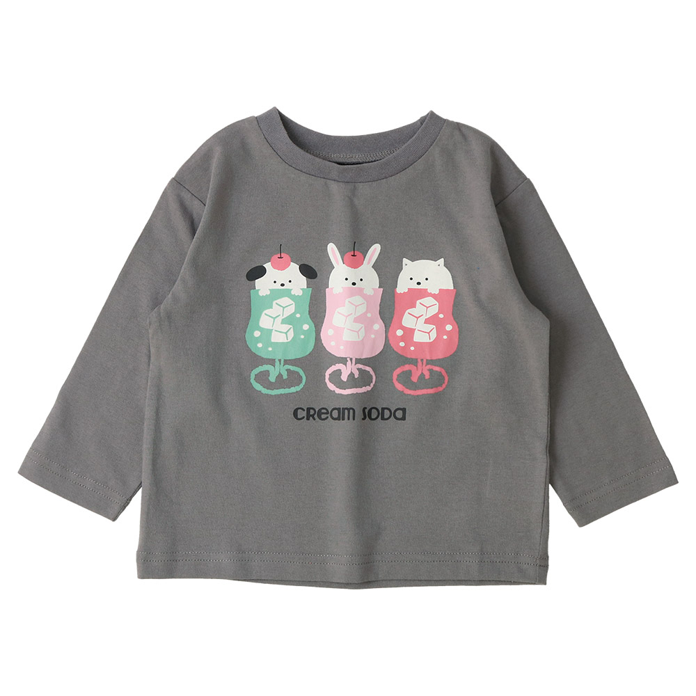 GrinLab（グリンラボ） キッズ プリント ロンT 長袖 Tシャツ 男の子