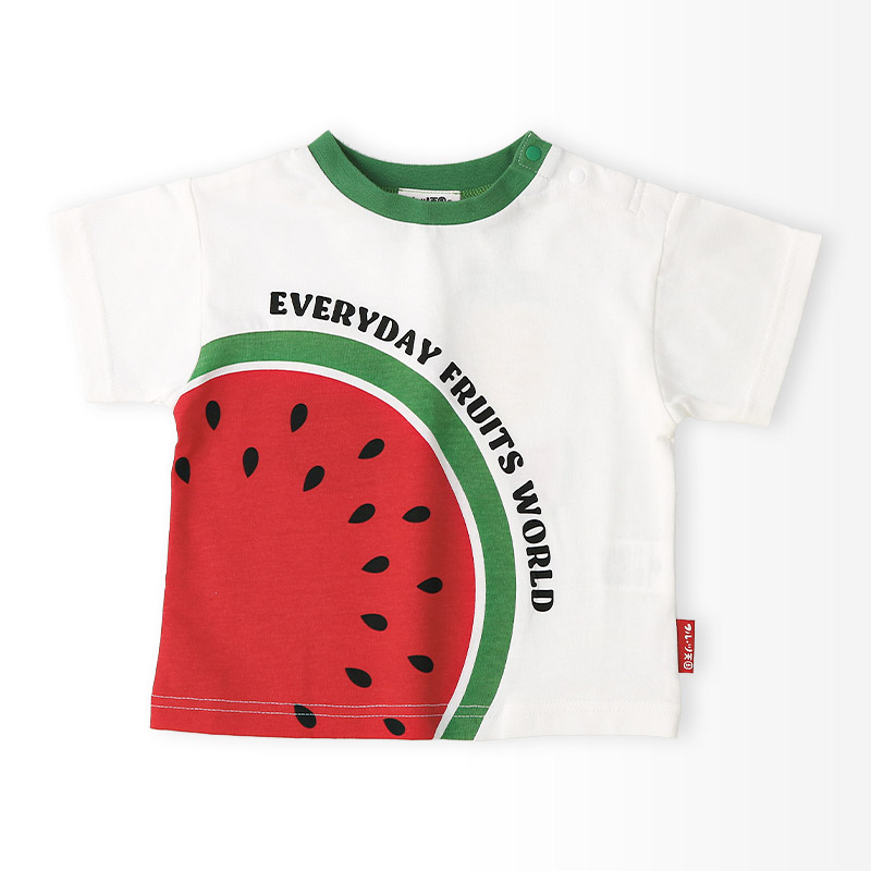 キッズ Tシャツ 半袖 くだもの スイカ キウイ 男の子 女の子フルーツ