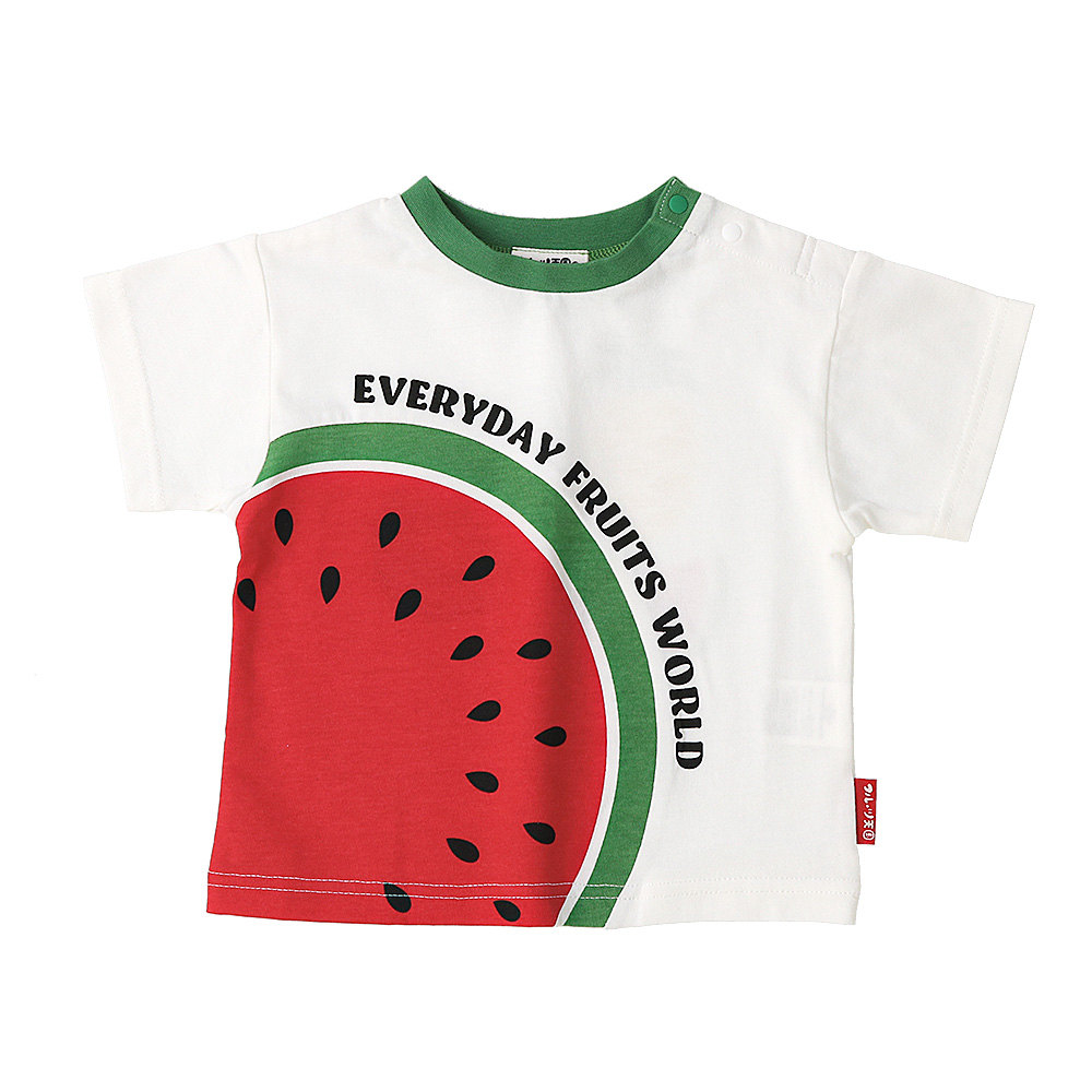 キッズ Tシャツ 半袖 くだもの スイカ キウイ 男の子 女の子フルーツ 