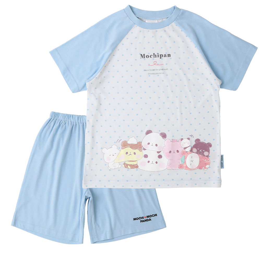 キラピチ4月号掲載 もちもちぱんだ パジャマ キッズ 半袖 女の子 上下