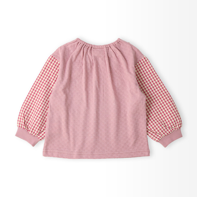 ガールズ イチゴ 襟付き ロンT Tシャツ 長袖 袖チェック 女の子 子供服 キッズ ベビー トップス フルーツ天国 苺 いちご かわいい リブ 切替 リンクコーデ |  | 16