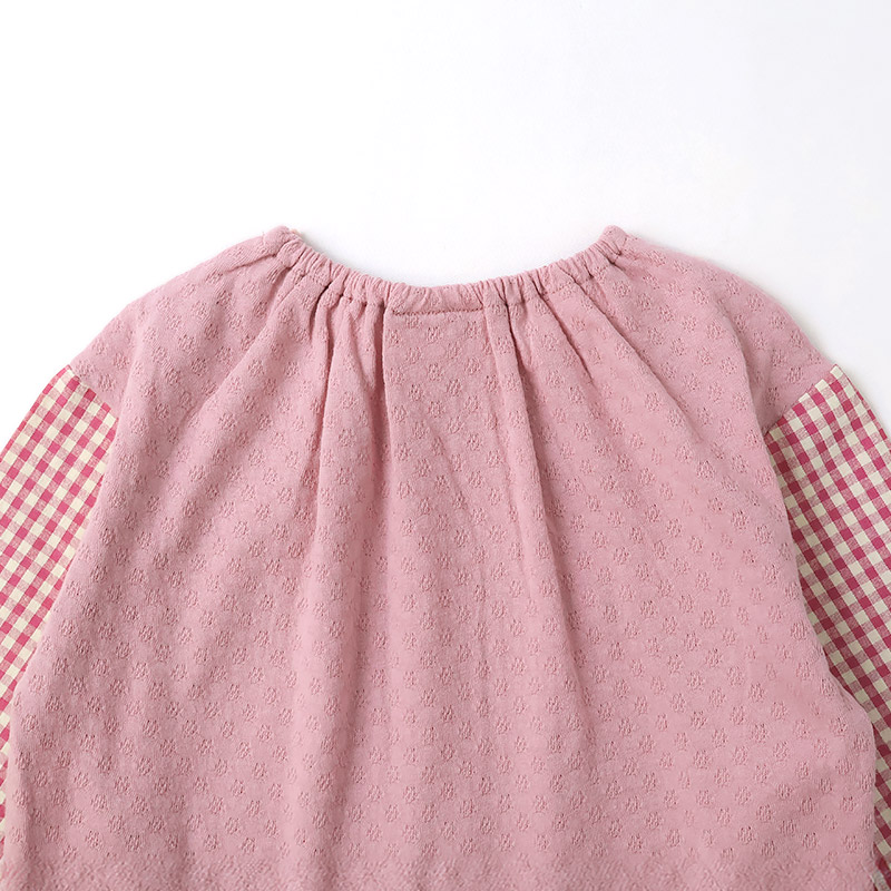 ガールズ イチゴ 襟付き ロンT Tシャツ 長袖 袖チェック 女の子 子供服 キッズ ベビー トップス フルーツ天国 苺 いちご かわいい リブ 切替 リンクコーデ |  | 19