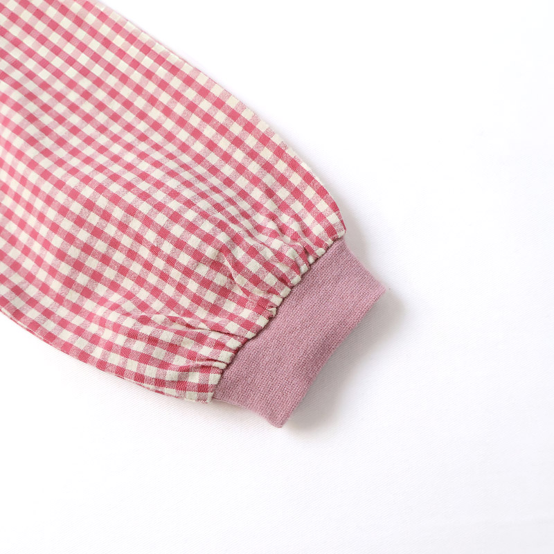 ガールズ イチゴ 襟付き ロンT Tシャツ 長袖 袖チェック 女の子 子供服 キッズ ベビー トップス フルーツ天国 苺 いちご かわいい リブ 切替 リンクコーデ |  | 21