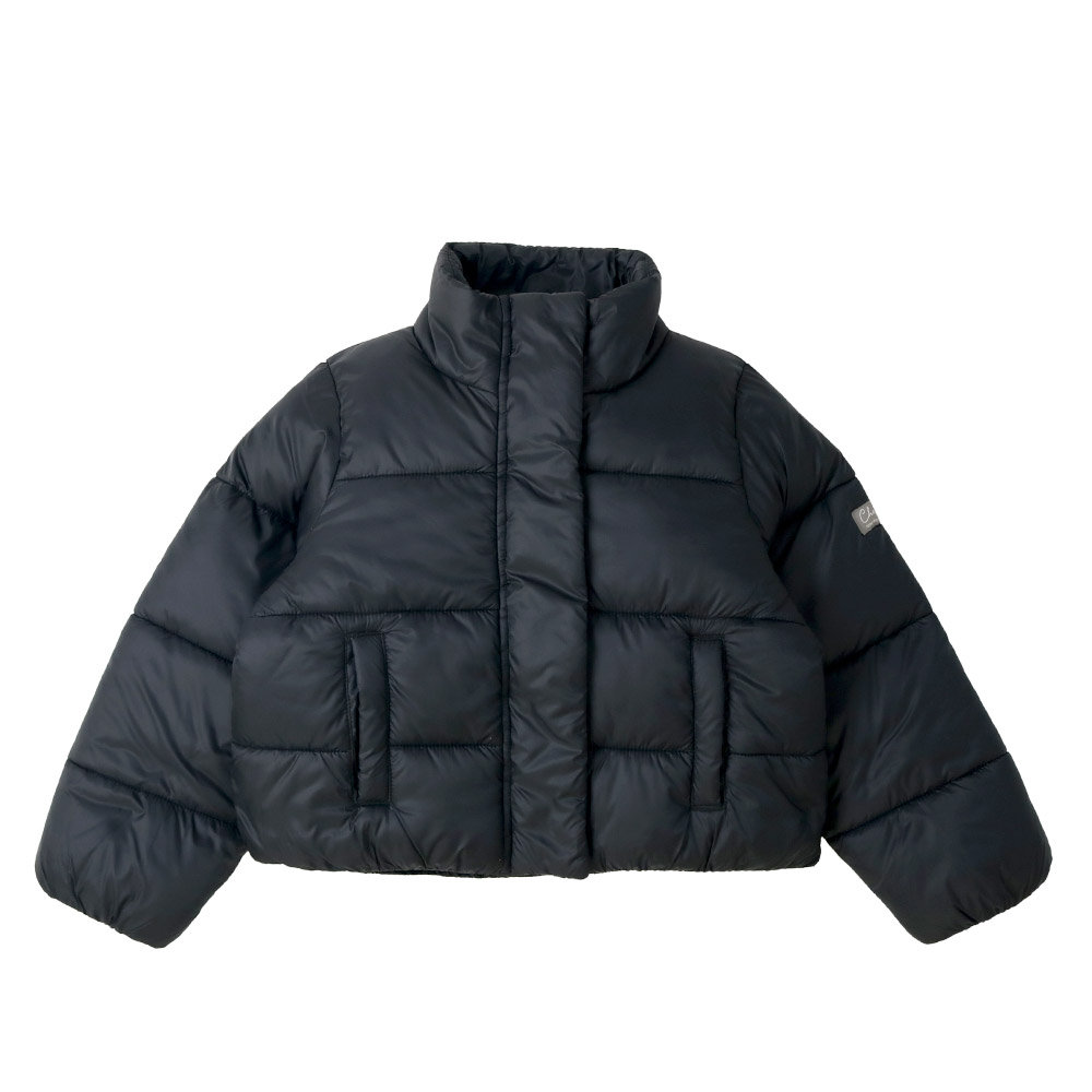 キッズ 中綿ジャケット 女の子 撥水加工 洗える ポケット付 中綿アウター 中わた入り 軽量 フード無し GrinLab 防寒 グリンラボ 90 100 110 120 130 140 150 160 | GrinLab | 01