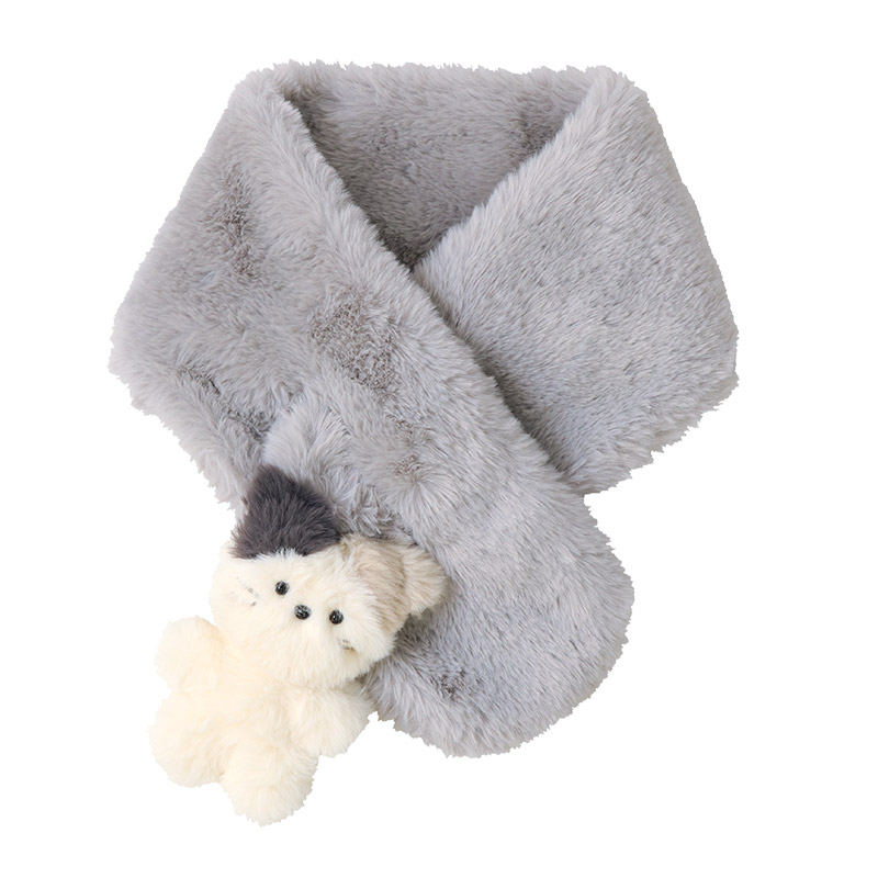 GrinLab（グリンラボ） キッズ アニマル ぬいぐるみ マフラー 差し込み