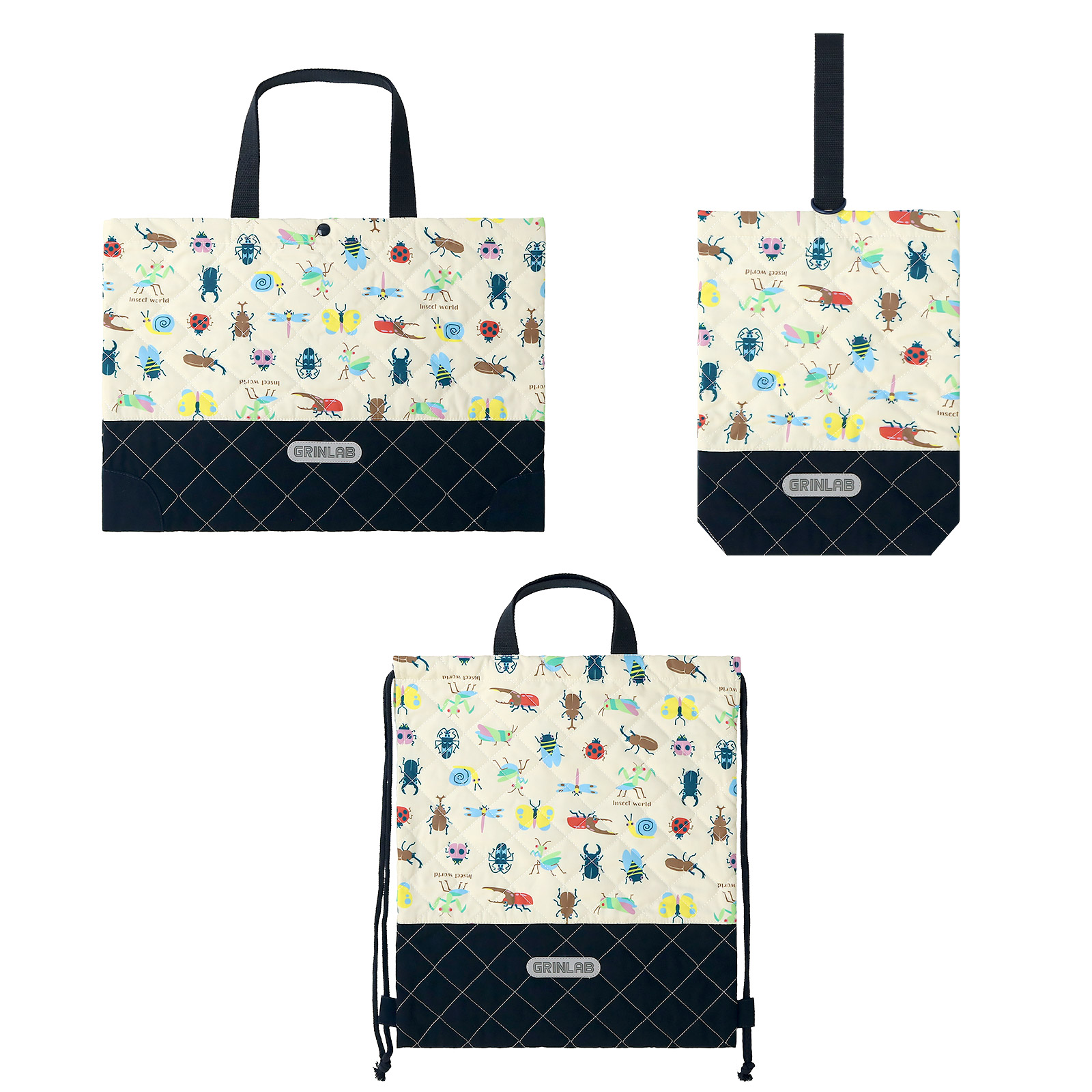 入園入学３点セット 入園入学セット レッスンバッグ キルト 手提げバッグ ナップサック シューズバッグ キルティング 洗える 体操服袋 巾着袋 上履き入れ | ZOOMIC | 03