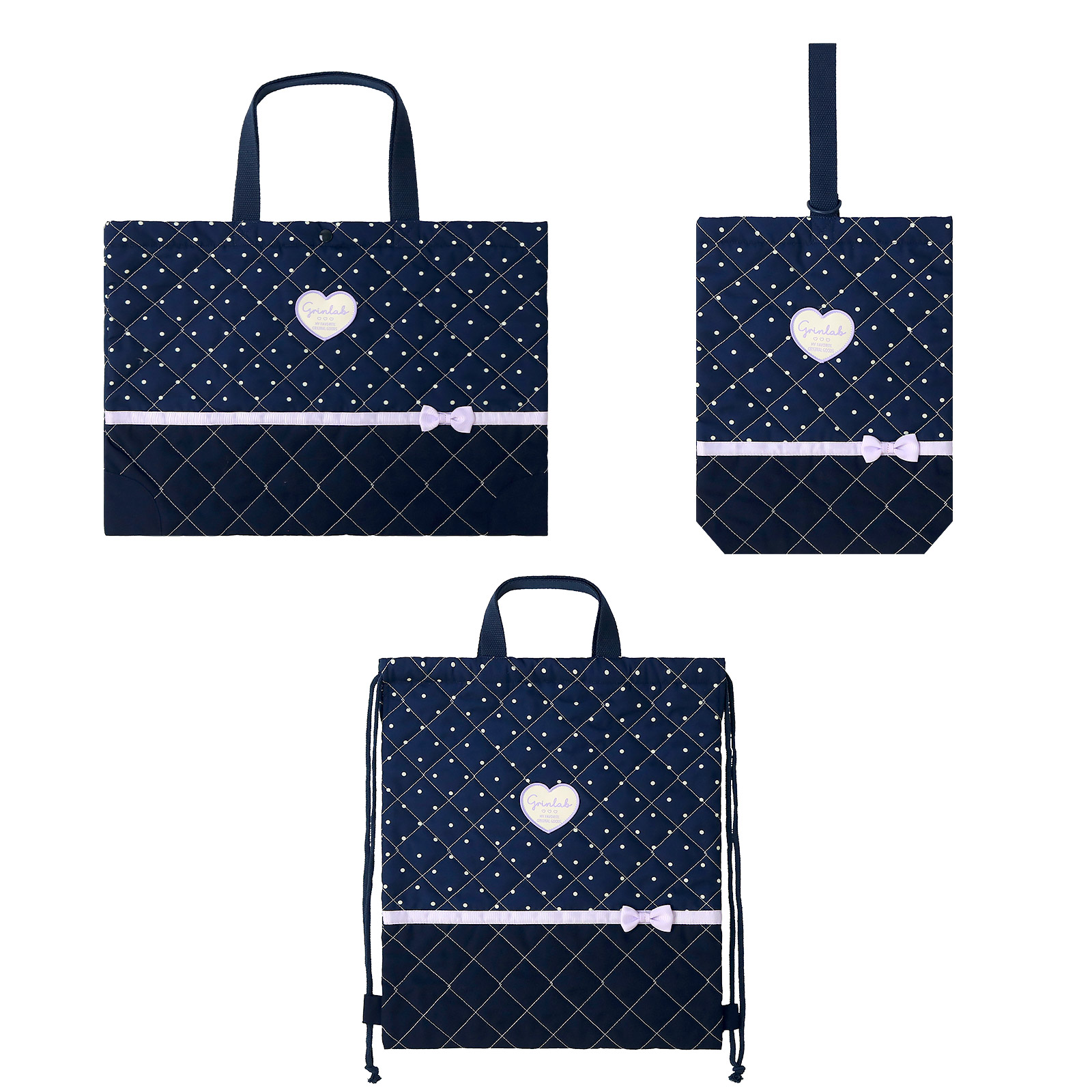 入園入学３点セット 入園入学セット レッスンバッグ キルト 手提げバッグ ナップサック シューズバッグ キルティング 洗える 体操服袋 巾着袋 上履き入れ | ZOOMIC | 10