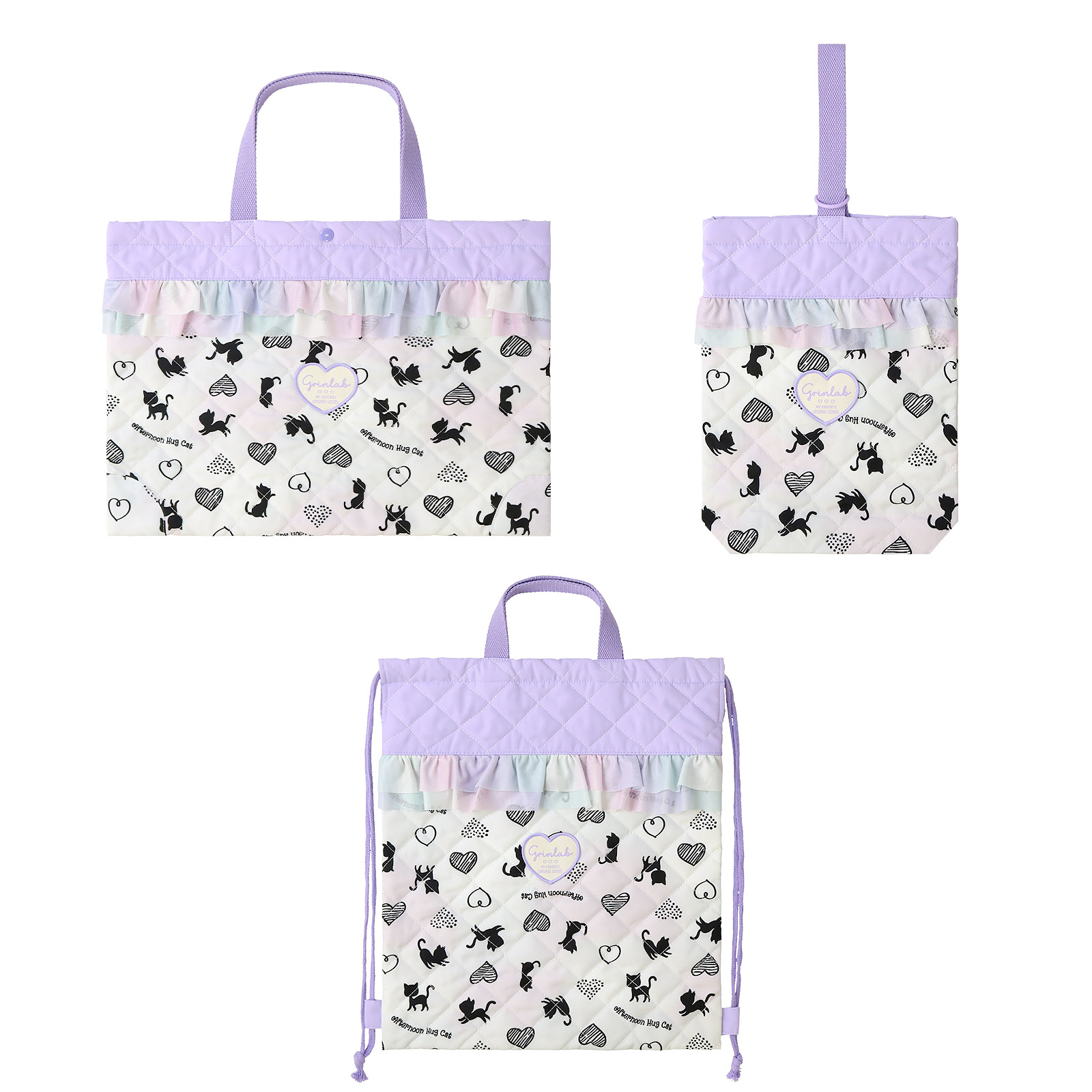 入園入学３点セット 入園入学セット レッスンバッグ キルト 手提げバッグ ナップサック シューズバッグ キルティング 洗える 体操服袋 巾着袋 上履き入れ | ZOOMIC | 12