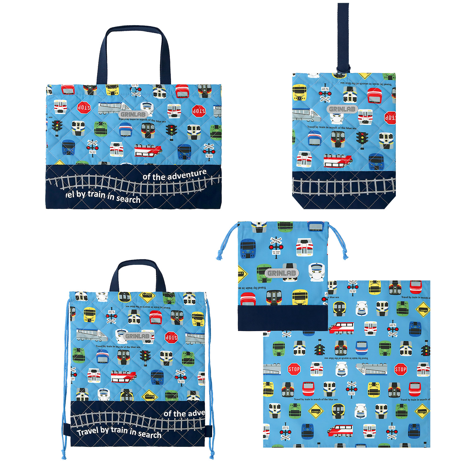 入学 ハンドメイド 女の子 レッスンバッグ 靴袋 コップ袋 ナップサック GrinLab（グリンラボ） 入園入学5点セット 入園入学セット レッスン