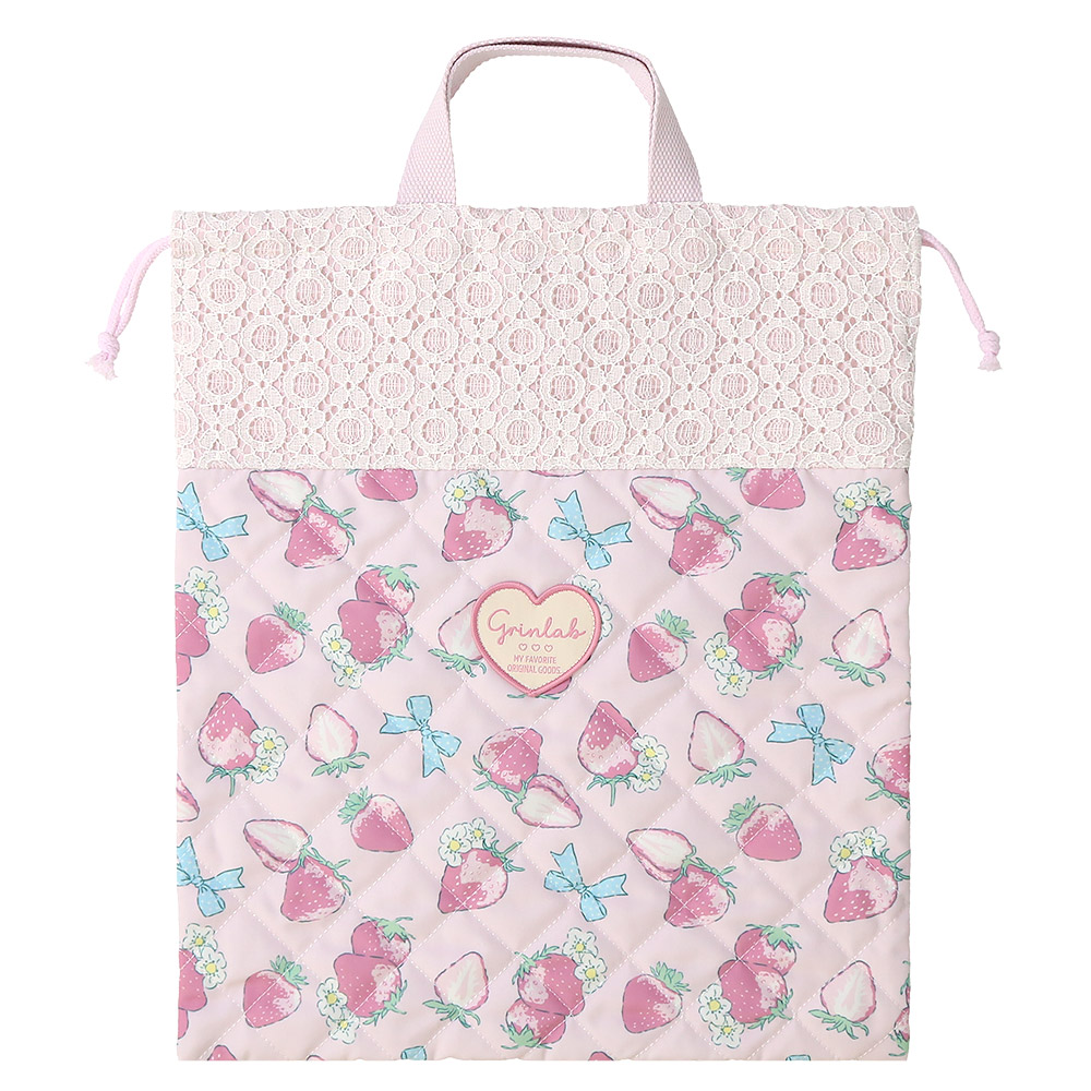 GrinLab（グリンラボ） 巾着袋 体操服袋 キルト キッズ キルティング