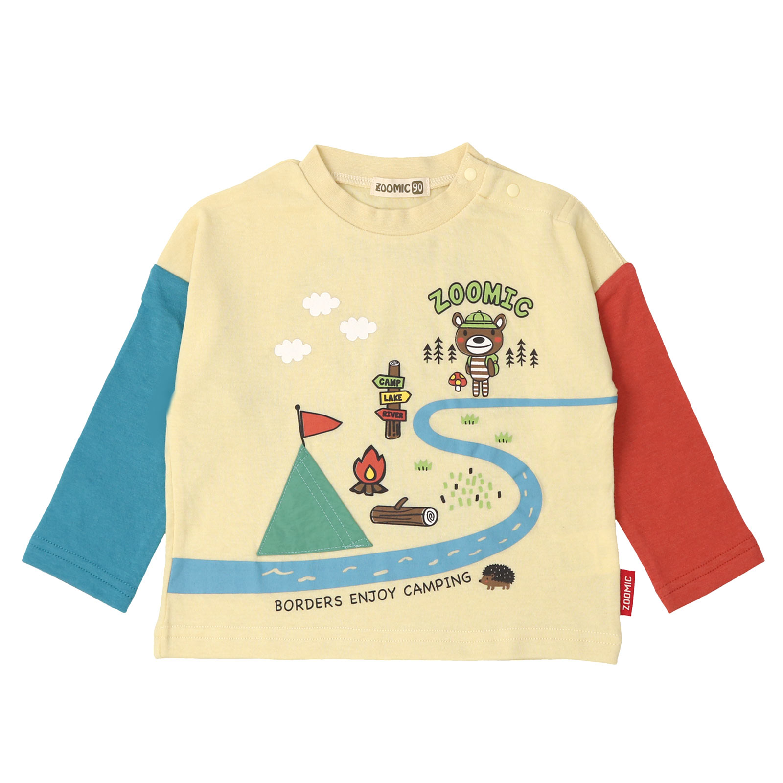 ZOOMIC（ズーミック） Tシャツ 子供服 トップス ロンT クレイジー切替