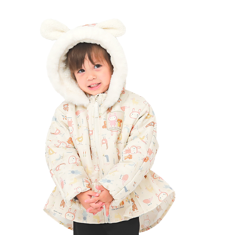 UZULAND（ウズランド） コート ベビー 中綿 ジャケット 女の子 うさぎ