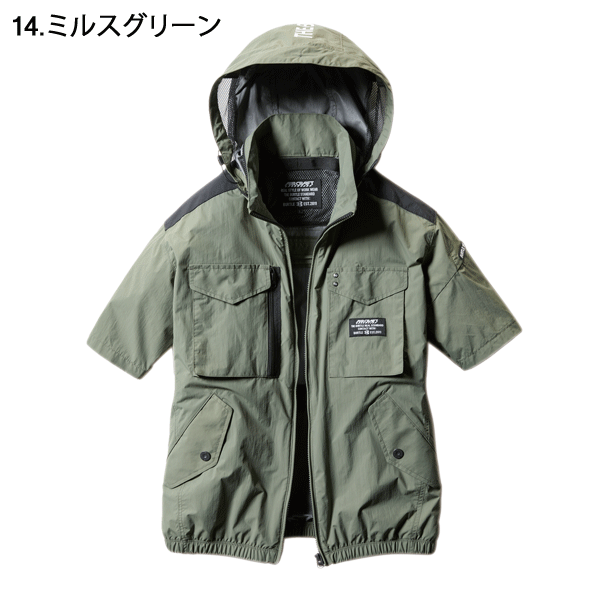 BURTLE バートル AC1156 エアークラフトタクティカル半袖ブルゾン＜服