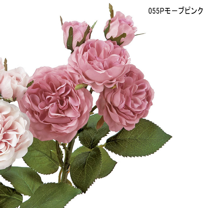 造花 アレンジ 人工樹木 ローズ×3 ツボミ×2(as250/11) | アスカ商会 | 03