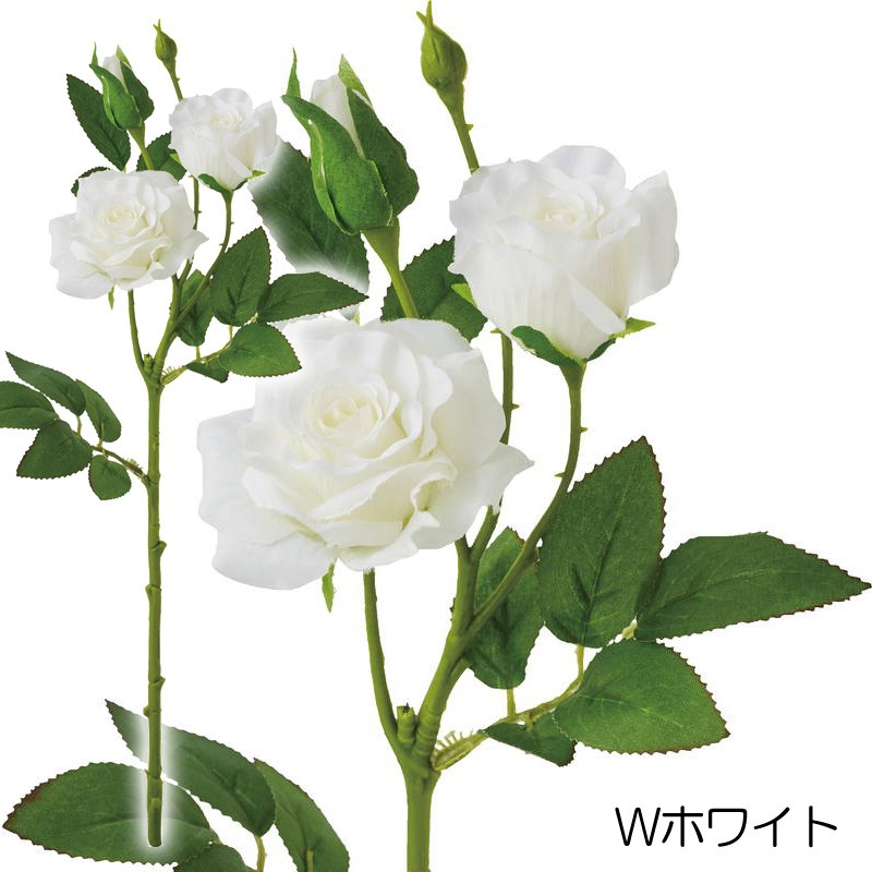 モダンローズスプレー 造花 アートフラワー ミニバラ かわいい薔薇(DMFG2023/20) | ポピー | 02