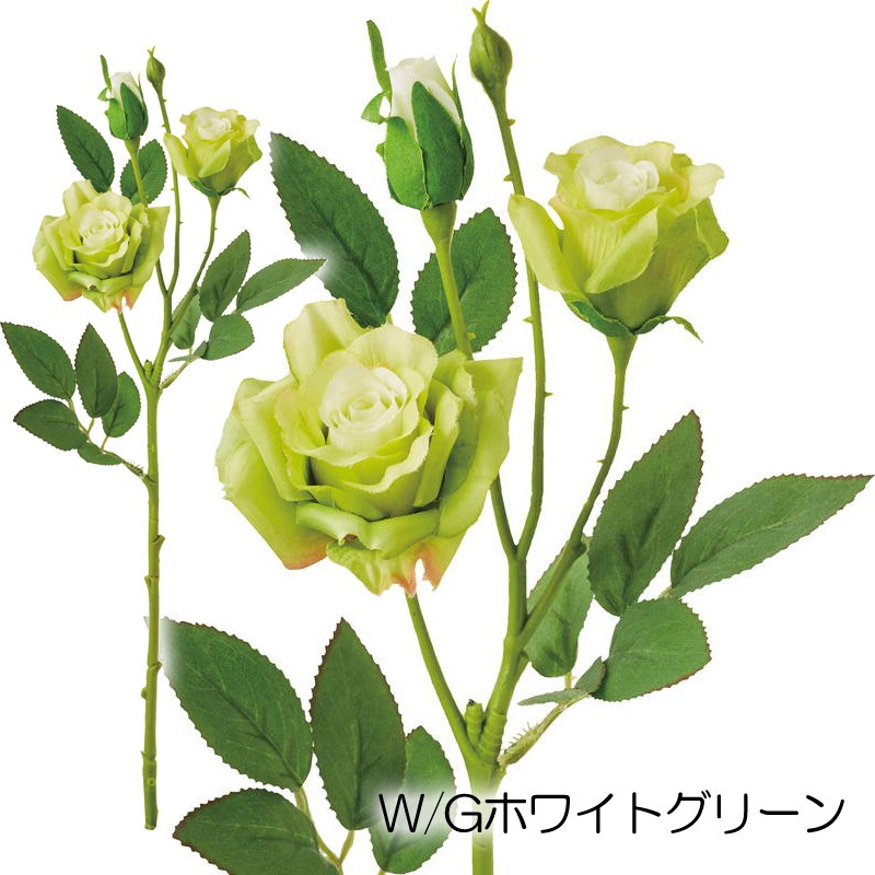 モダンローズスプレー 造花 アートフラワー ミニバラ かわいい薔薇(DMFG2023/20) | ポピー | 03
