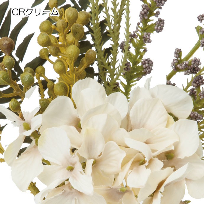造花 花束 人工観葉植物 ドライハイドレンジアブーケ(DMFG2023/89) | ポピー | 01
