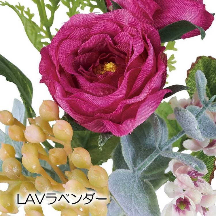 オールドローズミックスブッシュ 造花 アートフラワー ブーケ束 ミニ かわいい(DMFG2023/98) | ポピー | 02