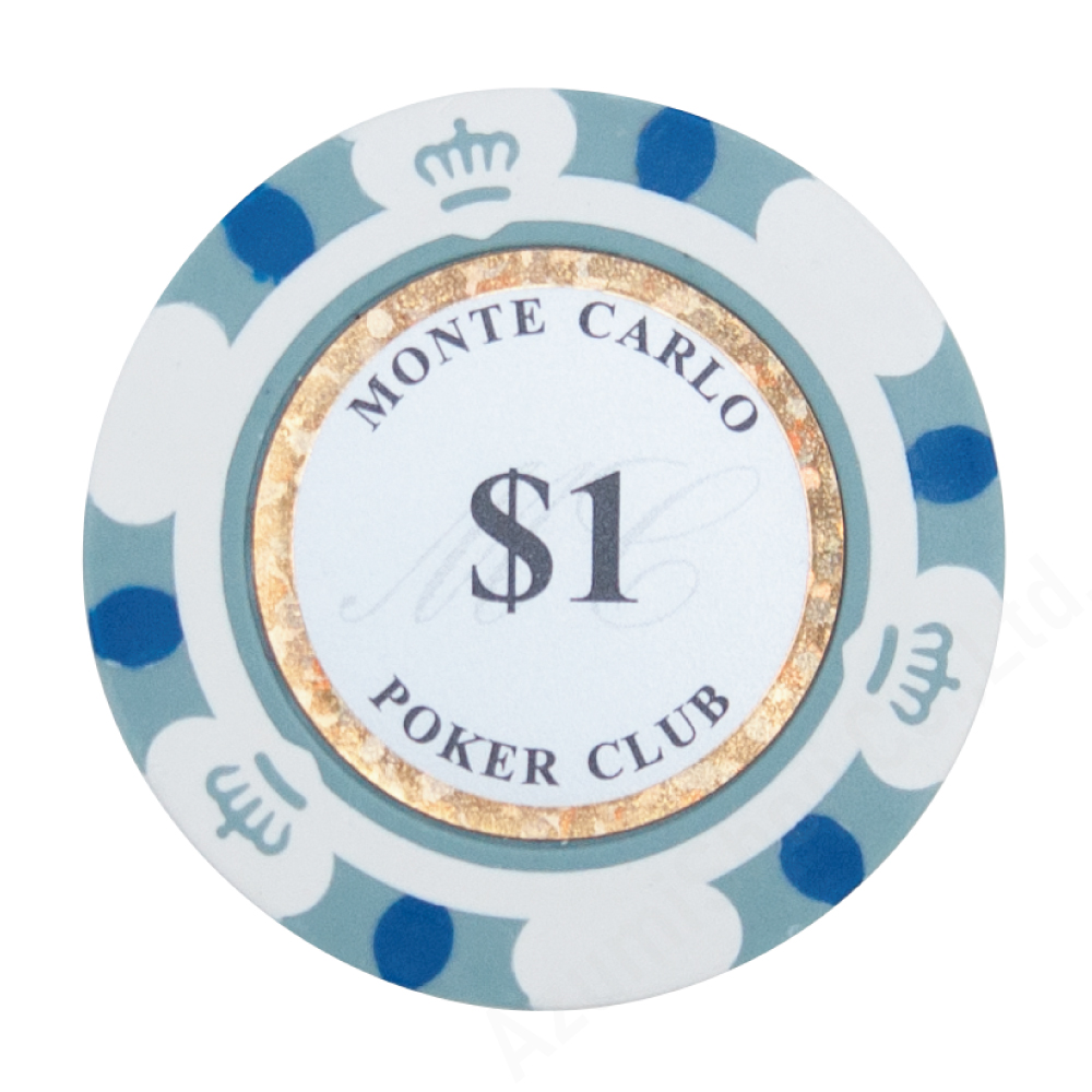 モンテカルロ ポーカーチップ 100枚 セット ポーカー カジノ コイン 