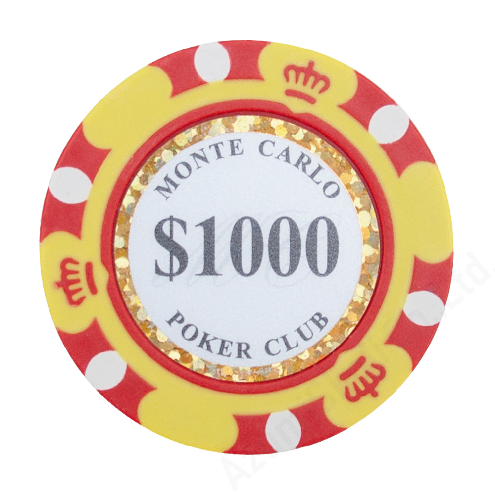 モンテカルロ ポーカーチップ 25枚 セット ポーカー カジノ コイン 