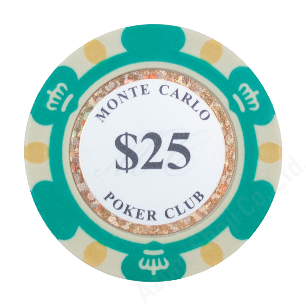 モンテカルロ ポーカーチップ 25枚 セット ポーカー カジノ