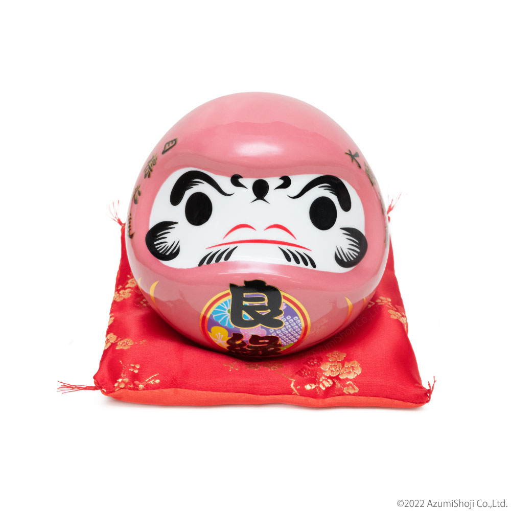 しろたん　陶器製貯金箱　ダルマ　赤　金 しろたん 陶器製貯金箱 ダルマ 赤 金