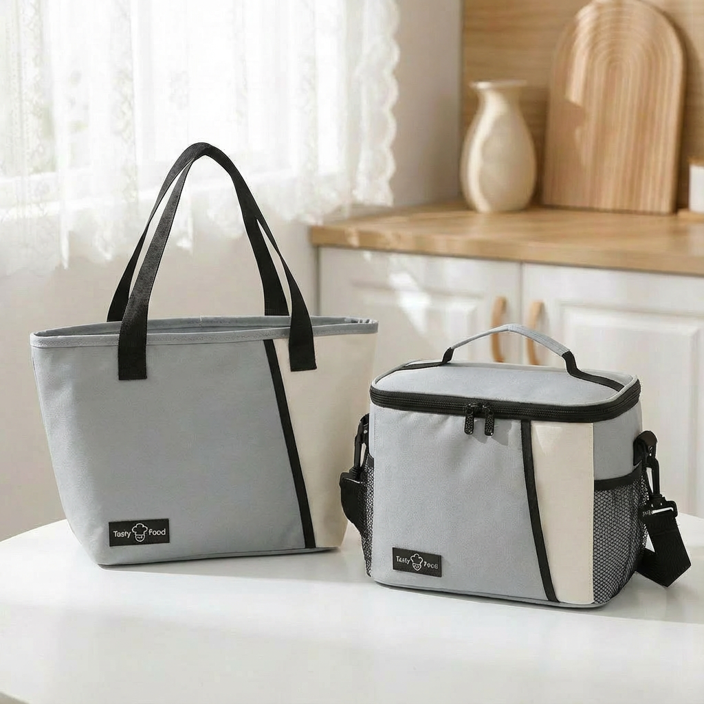 年中使える 保温 保冷 対応》ランチバッグ お弁当 大容量 トート