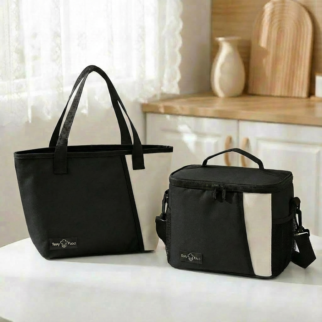 年中使える 保温 保冷 対応》ランチバッグ お弁当 大容量 トート