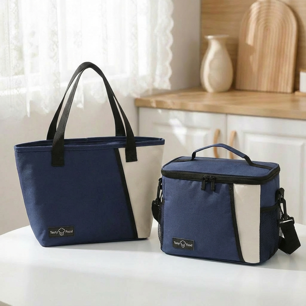 年中使える 保温 保冷 対応》ランチバッグ お弁当 大容量 トート