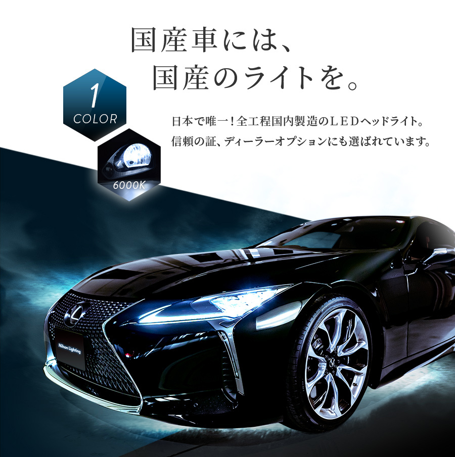 日本製LEDヘッドライト 日産ノートE13専用 H4 4500/5000lm