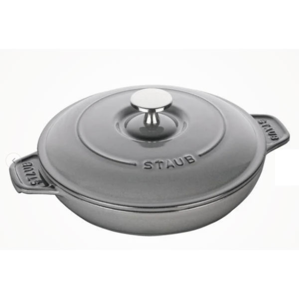 STAUB ホットプレート20cm グレー Staub（ストウブ） 【BUY2 30%OFF】ストウブ ラウンド ホットプレート