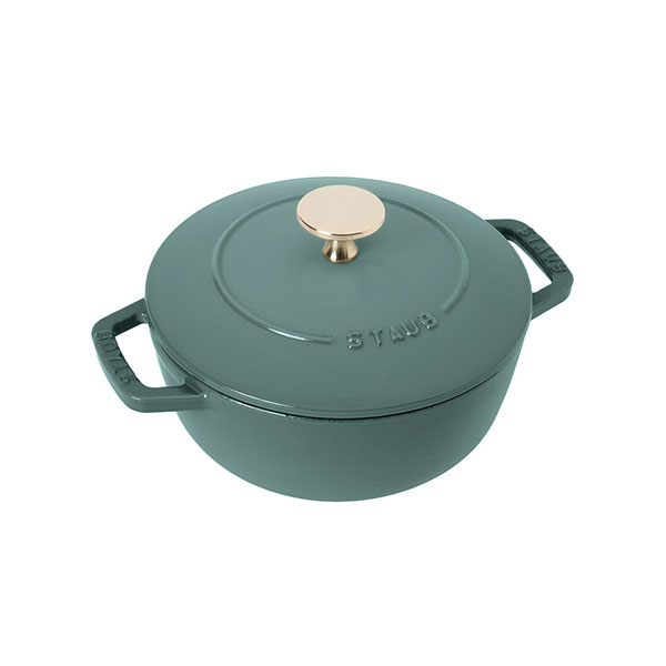 大人気新作 staub 正規品保証❗️ 青レモン色 24cm ストウブ 調理器具