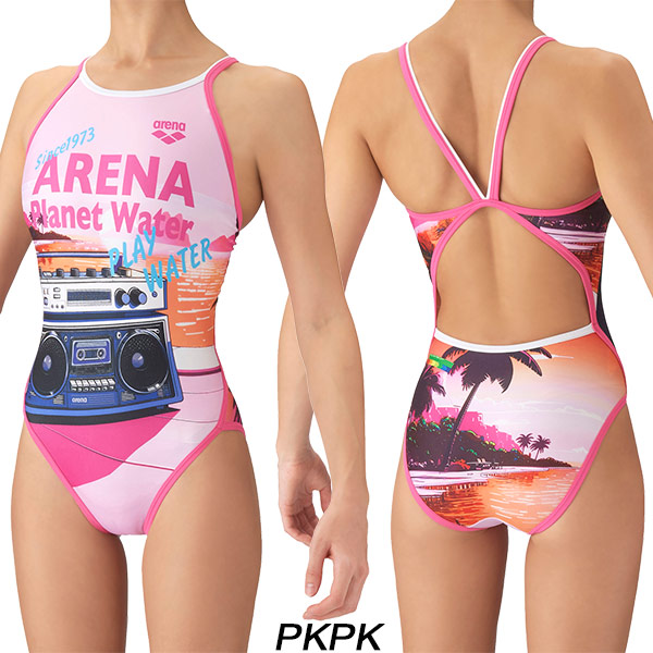 アリーナ（arena） レディース 競泳水着 練習用 ワンピース オープン