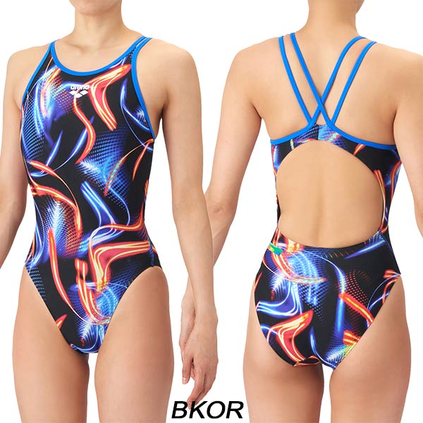 arena スポーツ用ワンピース競泳水着 nux アリーナ（arena） レディース 競泳水着 練習用 ワンピース オープン