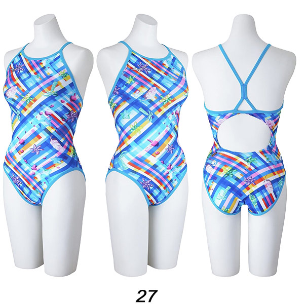 MIZUNO ミズノ レディース 競泳水着 練習用 ミディアムカット エクサー