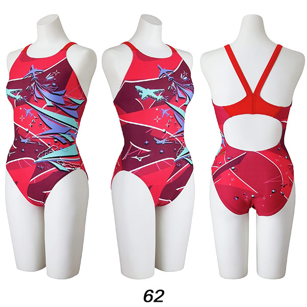 MIZUNO（ミズノ） レディース 競泳水着 練習用 ミディアムカット
