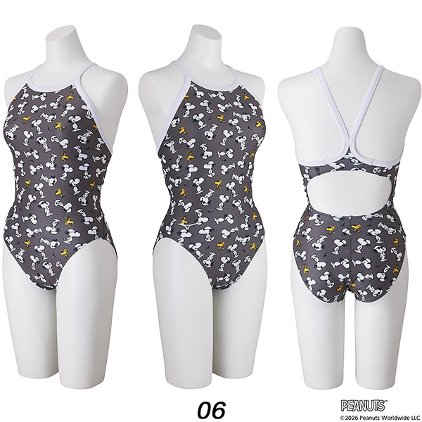MIZUNO（ミズノ） スヌーピー PEANUTS レディース 競泳水着 練習用