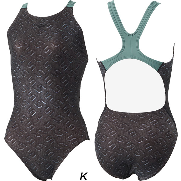 speedo（スピード） レディース 競泳水着 練習用 ワンピース DENIM