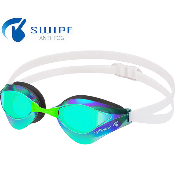 VIEW ビュー VIEW SWIPE搭載 クッション付 レーシングミラーゴーグル