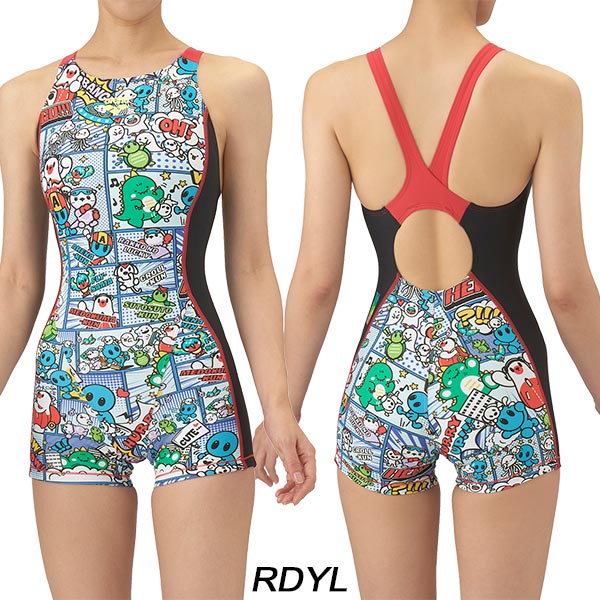 アリーナ（arena） レディース 競泳水着 練習用 ミドルレッグ オープン