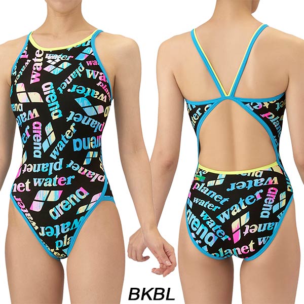 【ふぉーきー】arena×WIGGLEWIGGLE 練習用 水着 S 90 アリーナ arena ジュニア 女子 競泳水着 練習用 ワンピース
